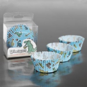dino cup cake cases
