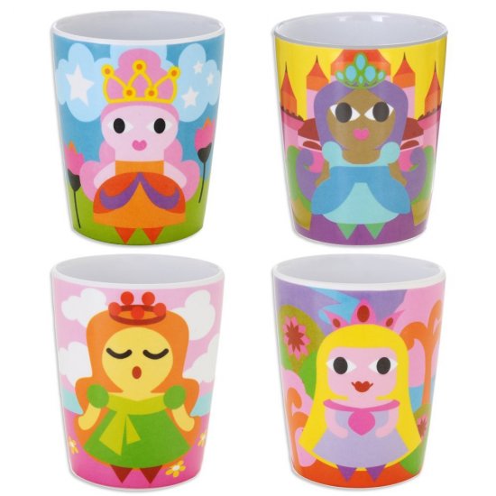 Set of 4 Princess Cups - Click Image to Close