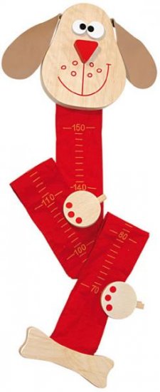 Red Dog Wooden Height Chart from Scratch - Click Image to Close