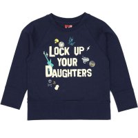 Lock Up Your Daughters T-Shirt in Navy - No Added Sugar