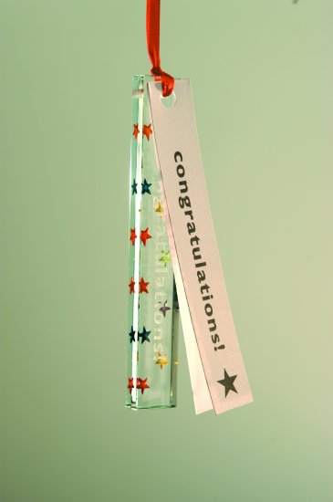 Congratulations Greeting Deco with Stars by Spaceform - Click Image to Close